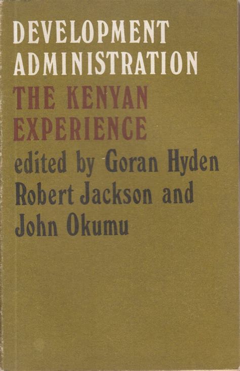Rural Development Administration: Kenyan Experience