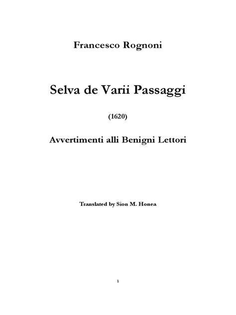 SELVA DE VARII PASSAGGI