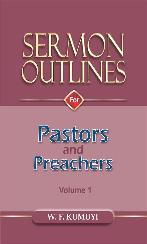 SERMON OUTLINES VOLUME 1