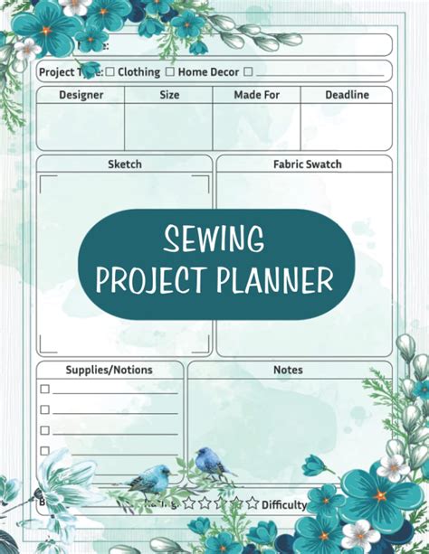 SEWciopath Sewing Journal: Project Planner