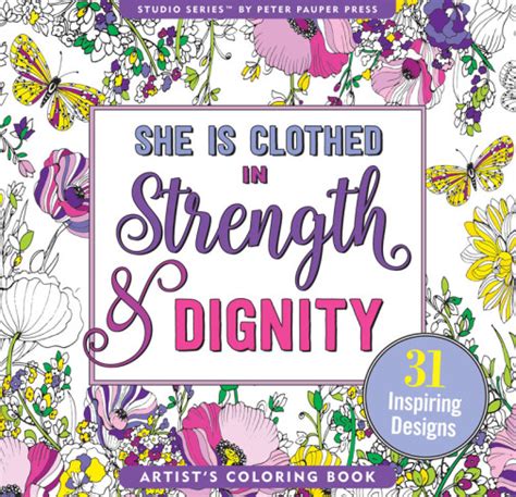 SHE IS CLOTHED COLORING BOOK WITH BIBLE SCRIPTURES