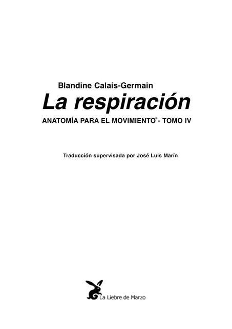 SOBRE LA RESPIRACION