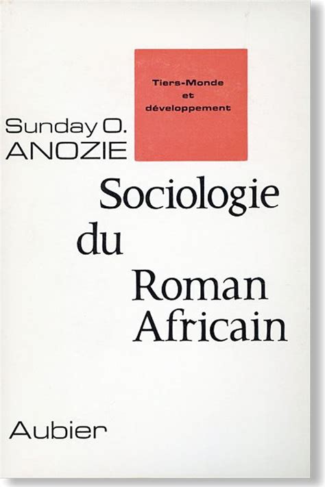 SOCIOLOGIE ROMAN AFRICAIN