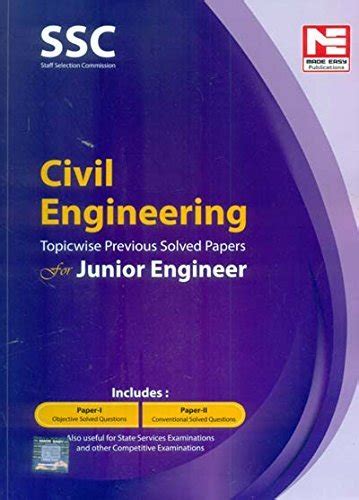 SSC Civil Engineering Solved Paper For Junior Engineer