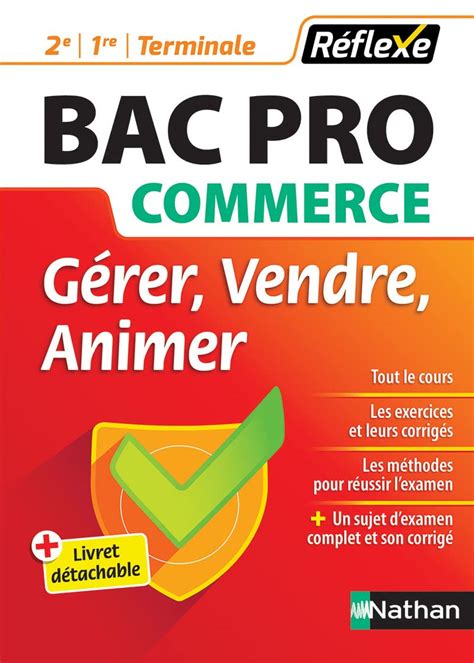 SUJETS EXAMENS BAC PRO COMMERCE