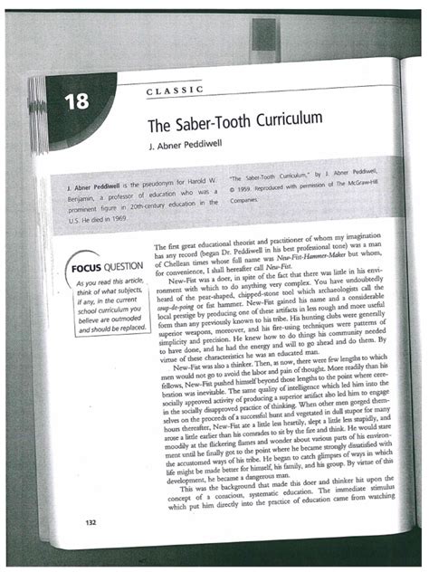 Saber-Tooth Curriculum