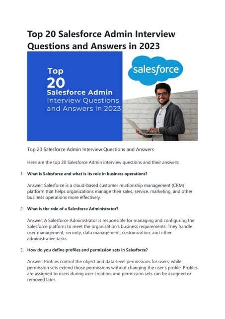 Salesforce Interview Questions & Answers: For Admin