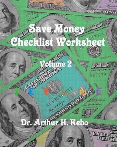 Save Money Checklist Worksheet - Volume 2