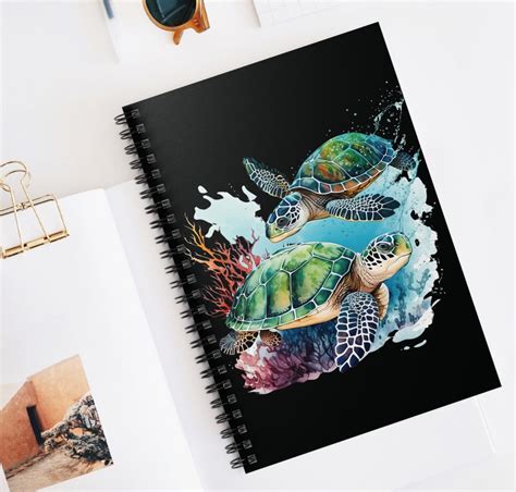 Save The Sea Turtles- Blank Notebook- Journal-120 pages