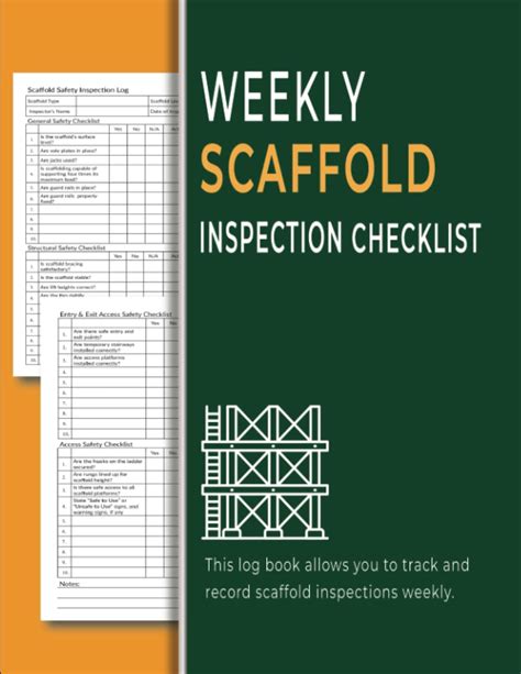 Scaffold Inspection Checklist: Scaffold Inspection Log