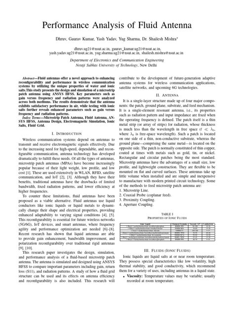 Scaled antenna performance analysis