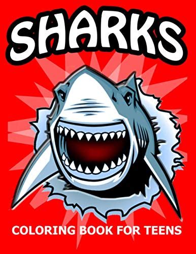 Scary Sharks Coloring Book