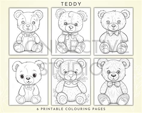 Scary Teddy Bear Coloring Book