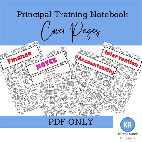 School Principal Notebook