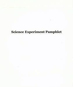Science Experiment Pamphlet