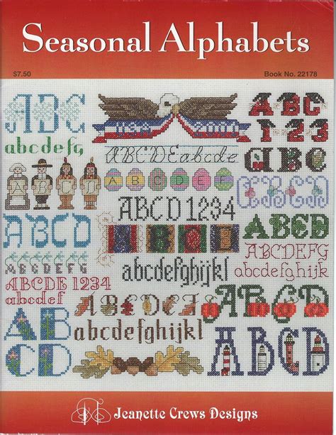 Seasonal Alphabets - Cross Stitch Pattern Book