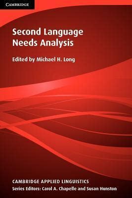 Second Language Needs Analysis