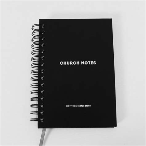 Sermon Notes Journal - CHARCOAL PLAIN