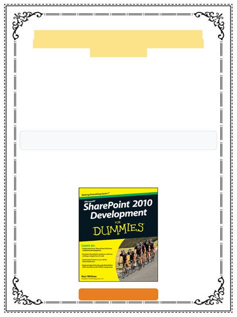 SharePoint 2010 Development For Dummies