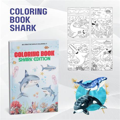 Shark Week Coloring Book Fun