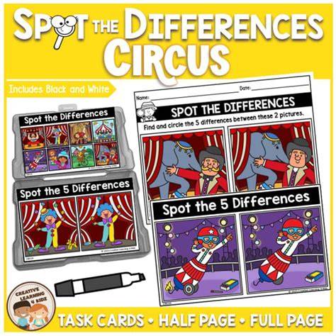 Sharp Minds Spot the Differences in the Circus