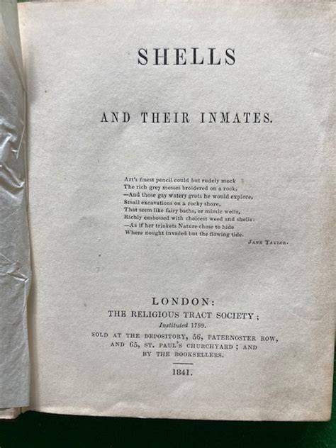 Shells and Their Inmates (1841)