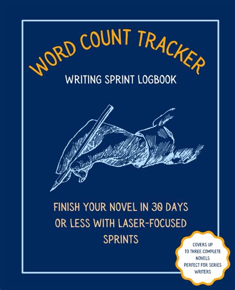 Shhh... I'm Writing: Word Count Tracker: Blue/Green