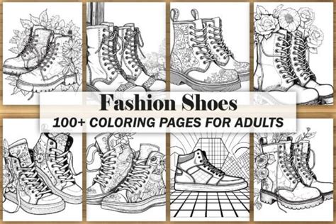 Shoes Designer Coloring Book