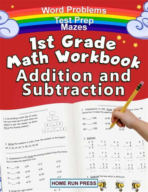 Simple Addition Math Workbook for First Grade