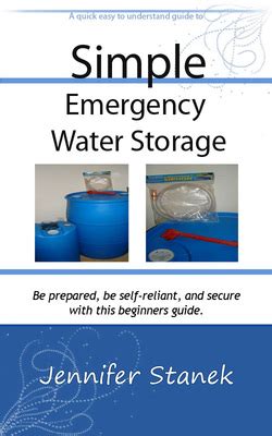 Simple Emergency Water Storage