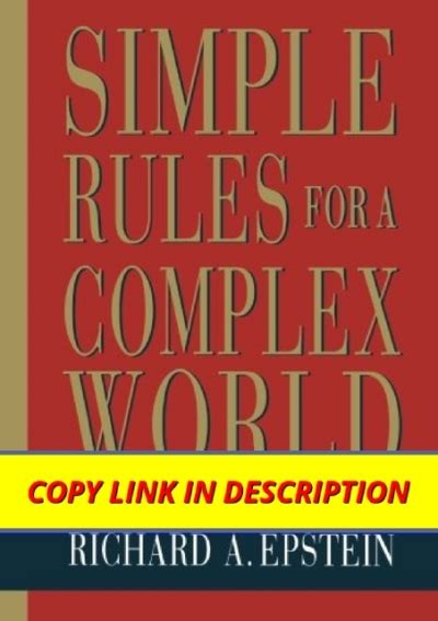 Simple Rules for a Complex World