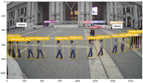 Simulation of large scale pedestrian flow
