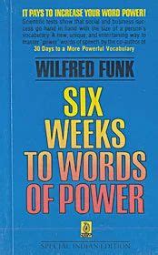 Six Weeks to Words of Power