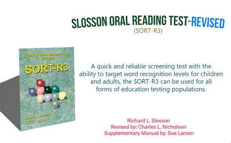 Slosson Oral Reading Test - Revised
