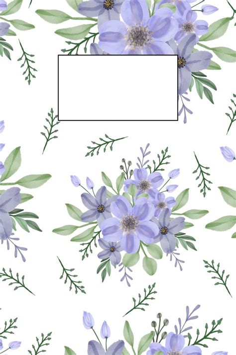 Small Blue Flowers Notebook