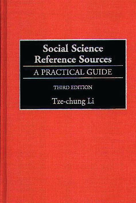 Social Science Reference Sources: A Practical Guide
