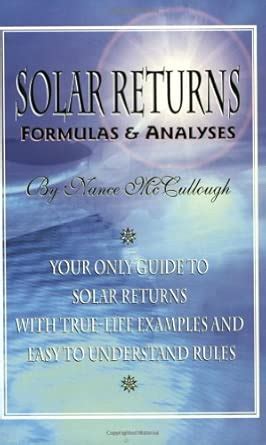 Solar Returns Formulas & Analyses