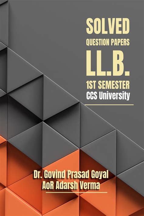 Solved Question Papers of LL.B. V Semester CCS University