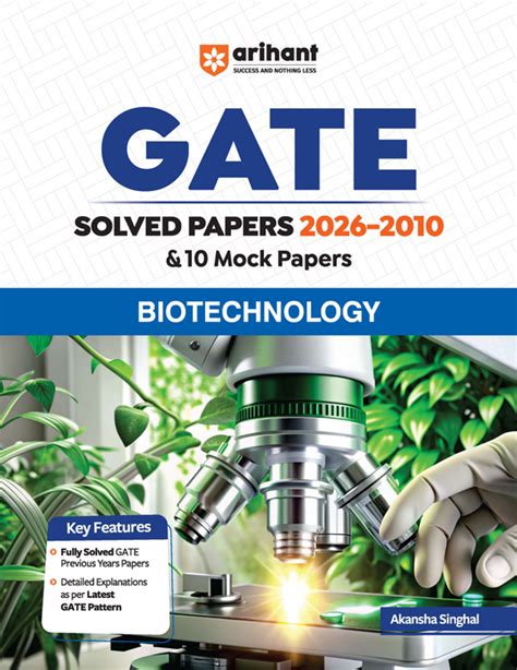 Solved and Mock Papers for GATE - Biotechnology