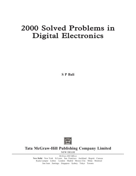 Solved problems in digital electronics