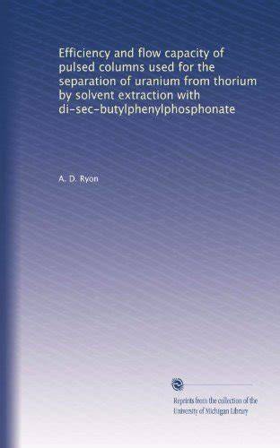 Solvent Extraction of Thorium