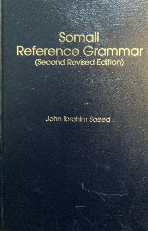 Somali reference grammar