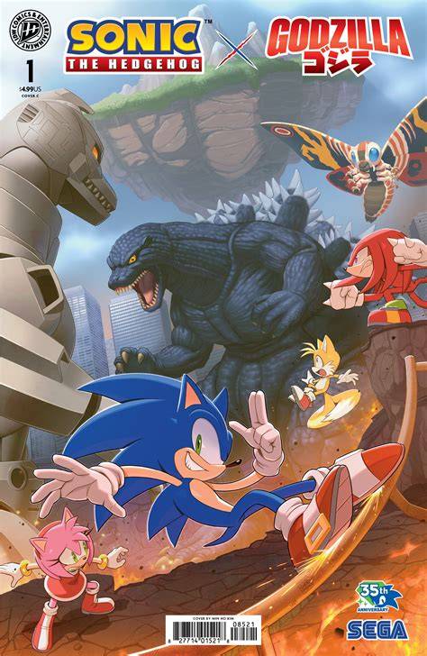 Sonic the Hedgehog x Godzilla #1