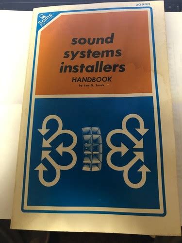 Sound systems installers handbook,
