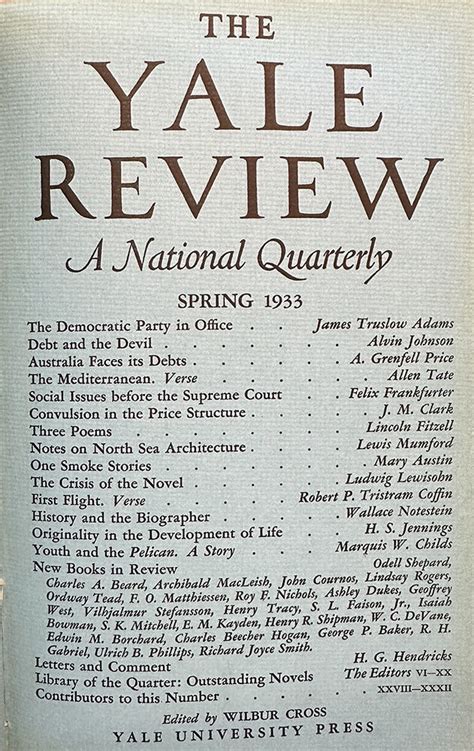Southwest Review Spring 1933