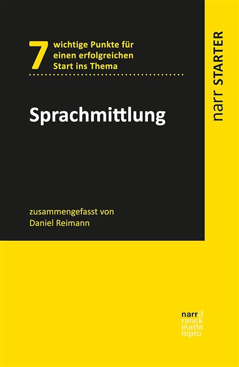 Sprachmittlung (narr STARTER) (German Edition)