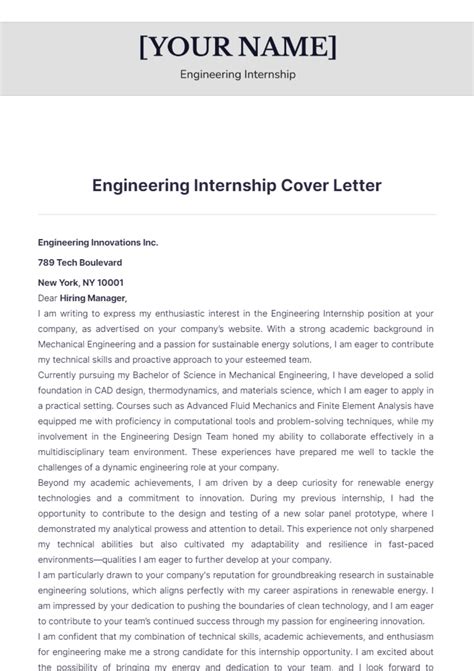 Spring 2013 Graduate Engineering Internship Summary