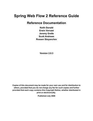 Spring Web Flow 2 Web Development