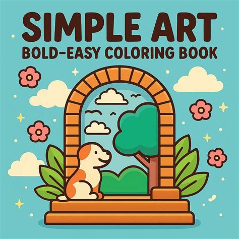 Spring Zen Bold and Easy Coloring Book