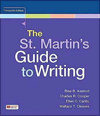 St. Martin's Guide to Writing